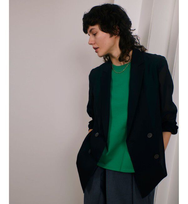 allureville「強撚天竺タックトップス」|Tシャツ・カットソー|