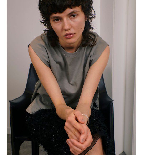 allureville「強撚天竺タックトップス」|Tシャツ・カットソー|