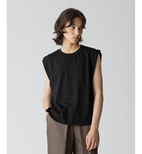 allureville「強撚天竺タックトップス」|Tシャツ・カットソー|