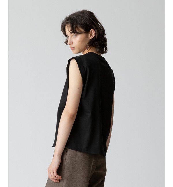 allureville「強撚天竺タックトップス」|Tシャツ・カットソー|