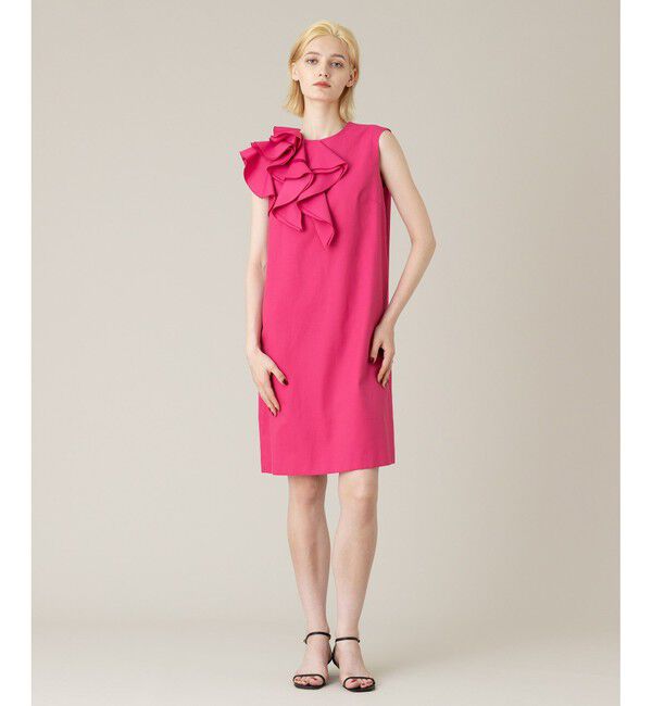 LOULOU WILLOUGHBY「【LOULOU WILLOUGHBY】アシメフリルワンピース」|ワンピース|ピンク