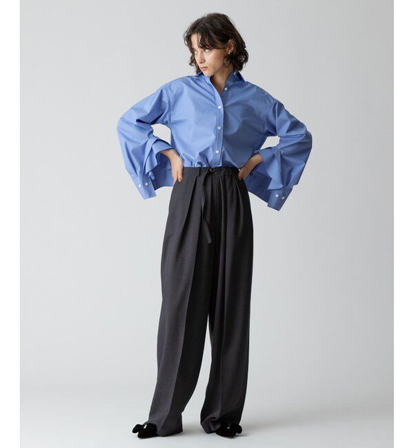 allureville「ギャバタックモダンワイドパンツ」|その他|