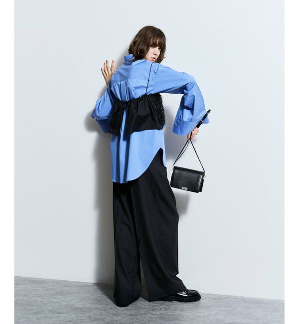 allureville「ギャバタックモダンワイドパンツ」|その他|