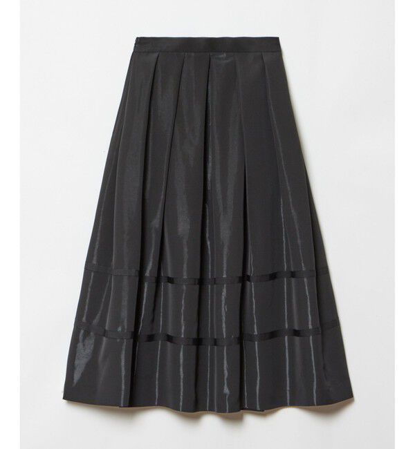 LOULOU WILLOUGHBY「【LOULOU WILLOUGHBY】リボントリミングタックスカート」|フレア|