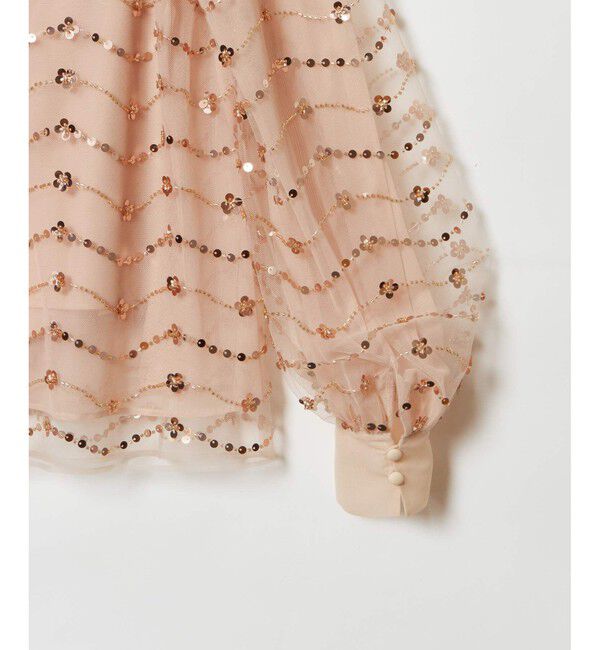 LOULOU WILLOUGHBY「【LOULOU WILLOUGHBY】スパンコールビジューブラウス」|シャツ・ブラウス|