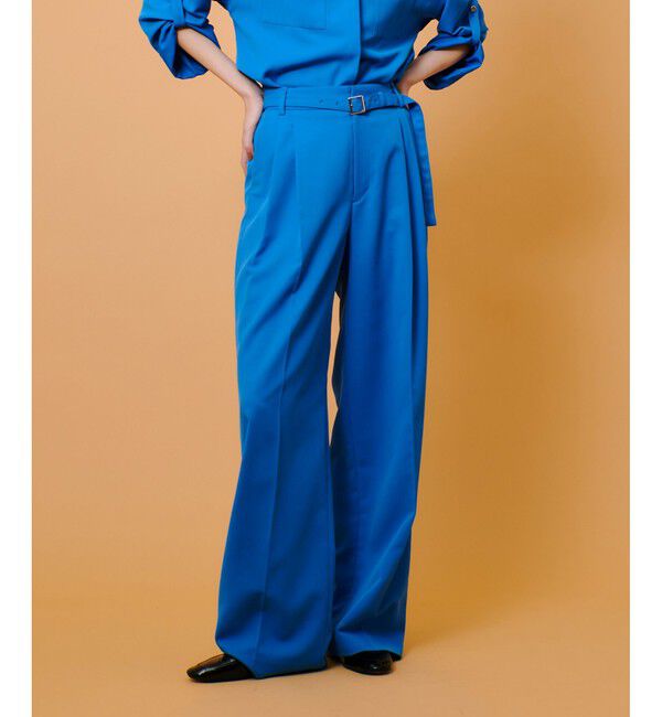 allureville「CRISPYカルゼタックパンツ」|チノ|