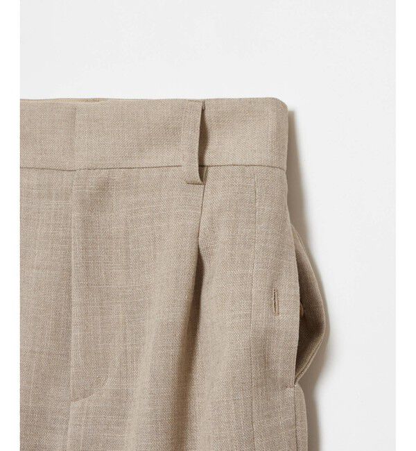 allureville「リネンライクタックワイドパンツ」|チノ|