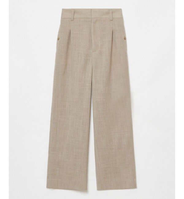 allureville「リネンライクタックワイドパンツ」|チノ|