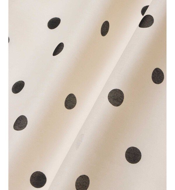 LOULOU WILLOUGHBY「【LOULOU WILLOUGHBY】オーガンドットウエストリボンワンピース」|ワンピース|