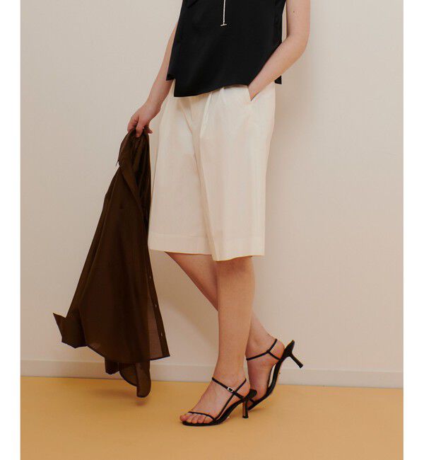 allureville「ナイロンドライツイルハーフパンツ」|キュロット|