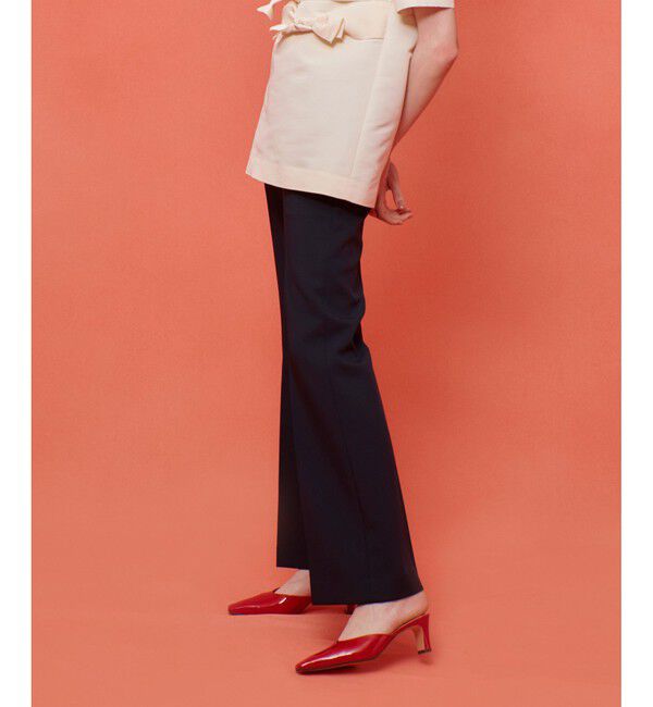 LOULOU WILLOUGHBY「【LOULOU WILLOUGHBY】ダブルクロスフレアーパンツ」|その他|