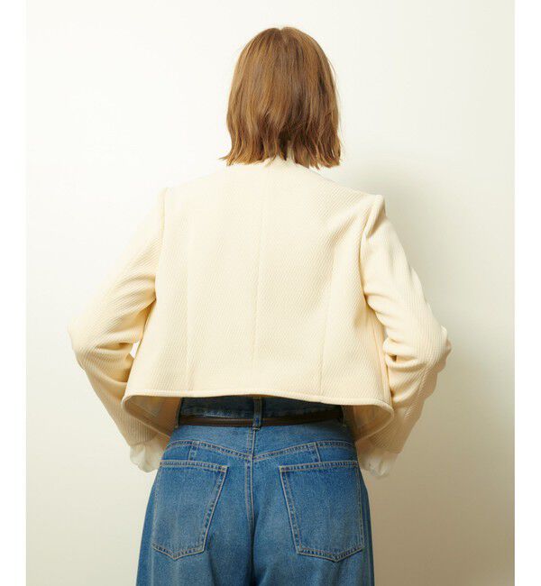 allureville「ダンボールジャージノーカラージャケット」|ノーカラージャケット|