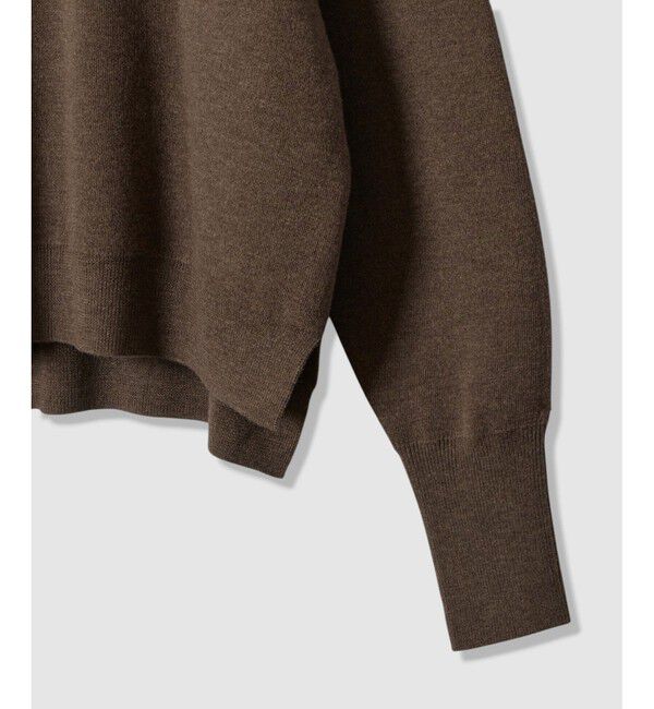 allureville「ウールスムース2WAYネックプルオーバー」|ニット・セーター|