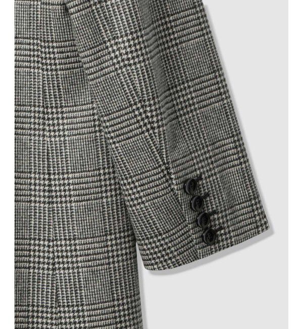 allureville「グレンチェックロングチェスターコート」|チェスターコート|