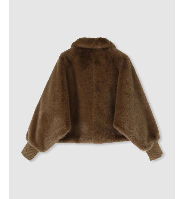 allureville「フェイクミンクファーブルゾン」|ブルゾン・スタジャン|