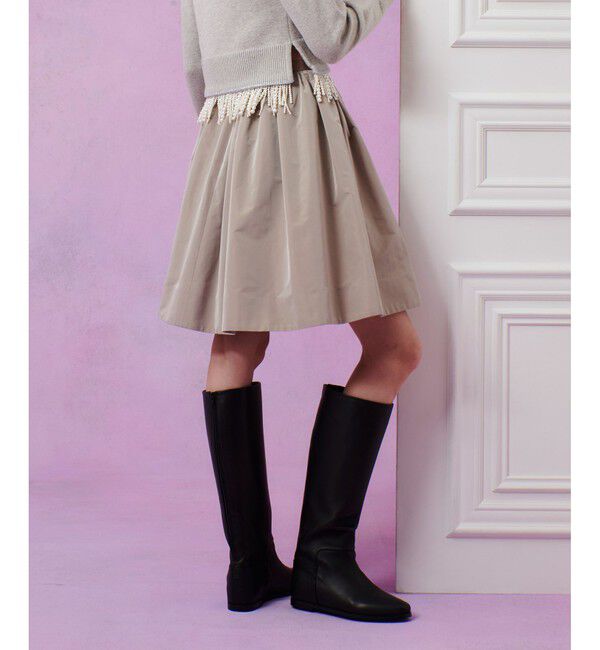 LOULOU WILLOUGHBY「【LOULOU WILLOUGHBY】タフタギャザースカート」|スカート|