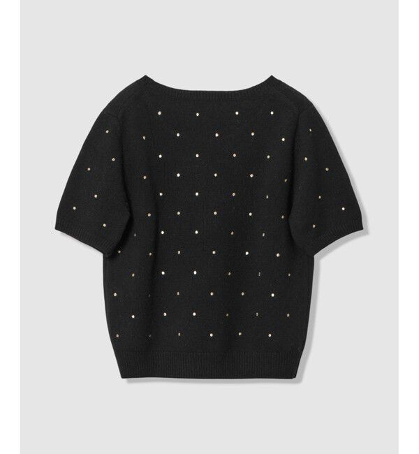 allureville「エンブロイダリードットプルオーバー」|ニット・セーター|