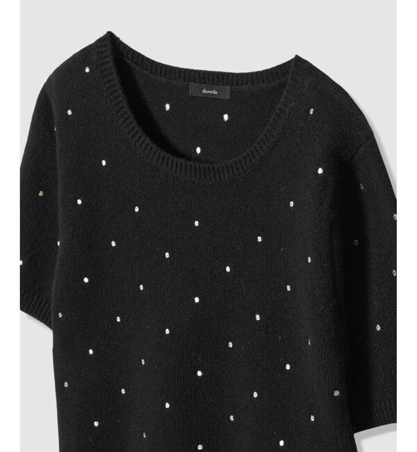 allureville「エンブロイダリードットプルオーバー」|ニット・セーター|