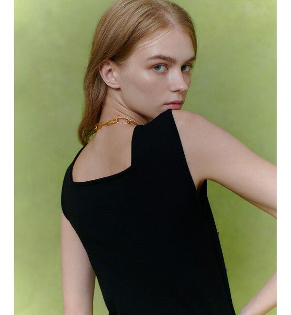 LOULOU WILLOUGHBY「【LOULOU WILLOUGHBY】CHERRYビジュータンク」|ニット・セーター|