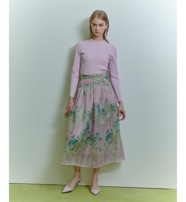 LOULOU WILLOUGHBY「【LOULOU WILLOUGHBY】RATTIオーガンフラワースカート」|スカート|