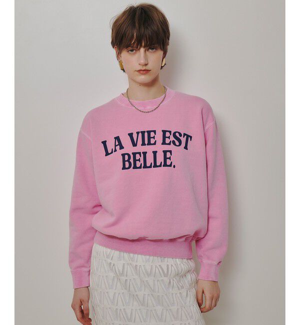 allureville「ピグメントダイロゴスウェット」|スウェット・ジャージ|