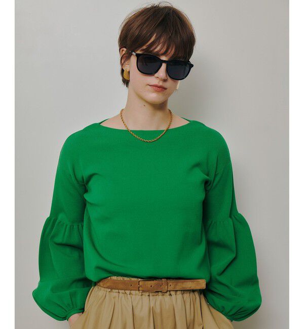 allureville「ビショップスリーブプルオーバー」|ニット・セーター|