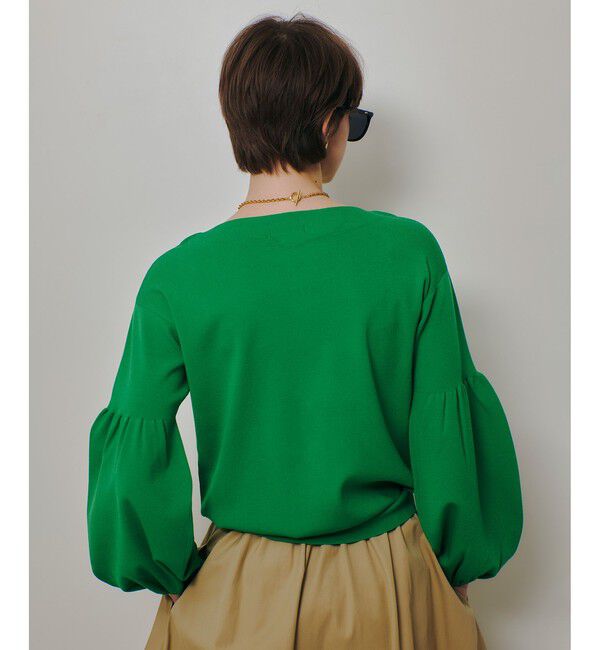 allureville「ビショップスリーブプルオーバー」|ニット・セーター|