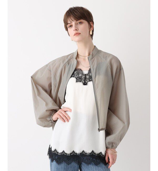 allureville「トランスペアレントコクーンブルゾン」|ブルゾン・スタジャン|