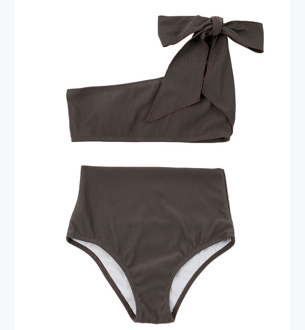 SEA DRESS「ワンショルダーデザインリブビキニ」|ビキニ|