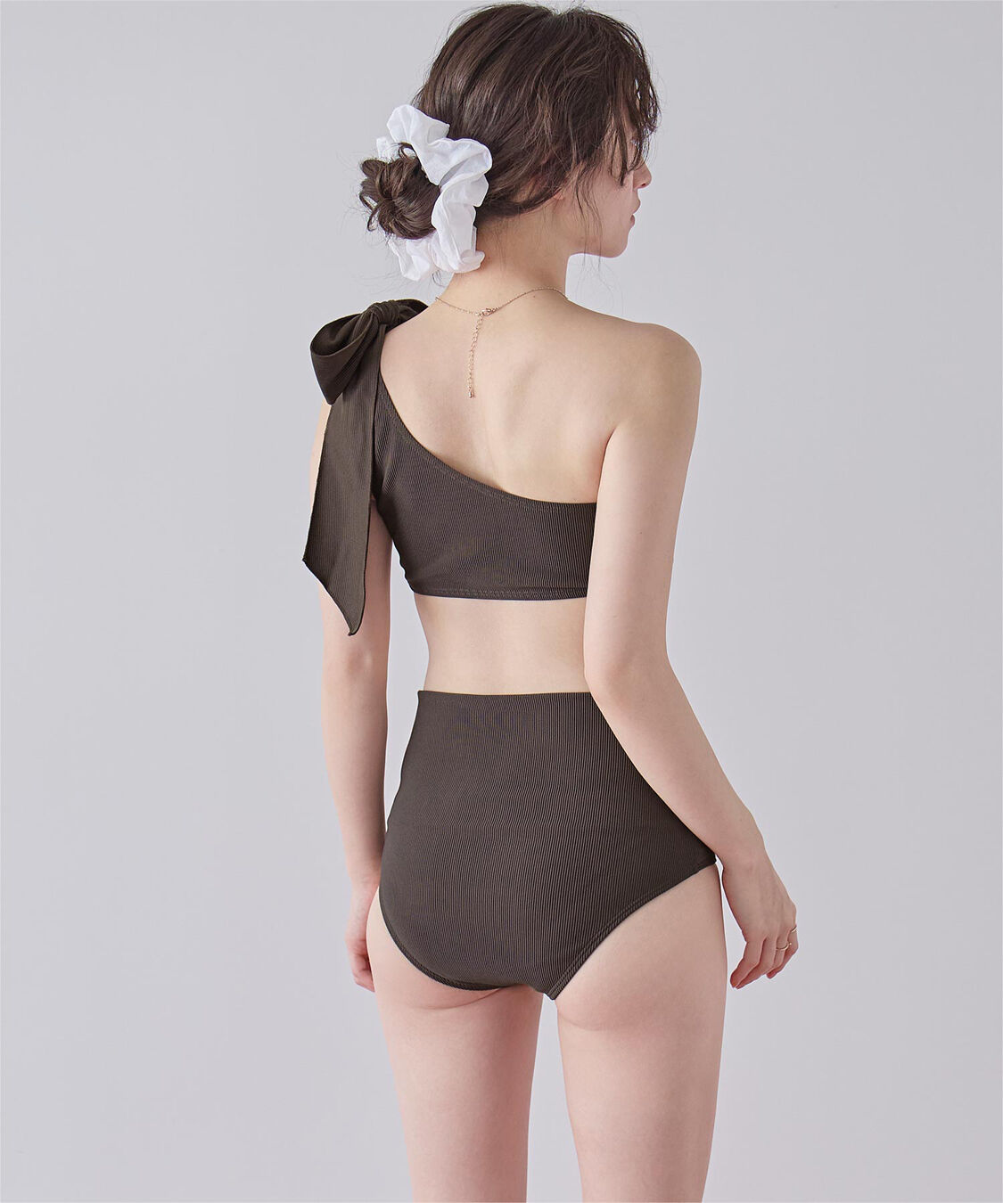 SEA DRESS「ワンショルダーデザインリブビキニ」|ビキニ|
