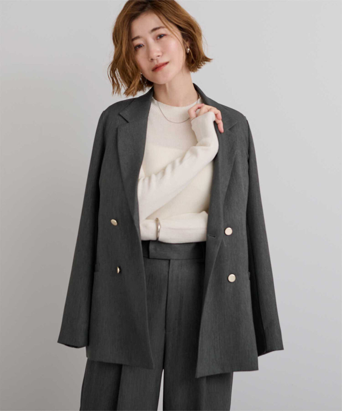 ur's「テーラードダブルブレストジャケット」|テーラードジャケット|