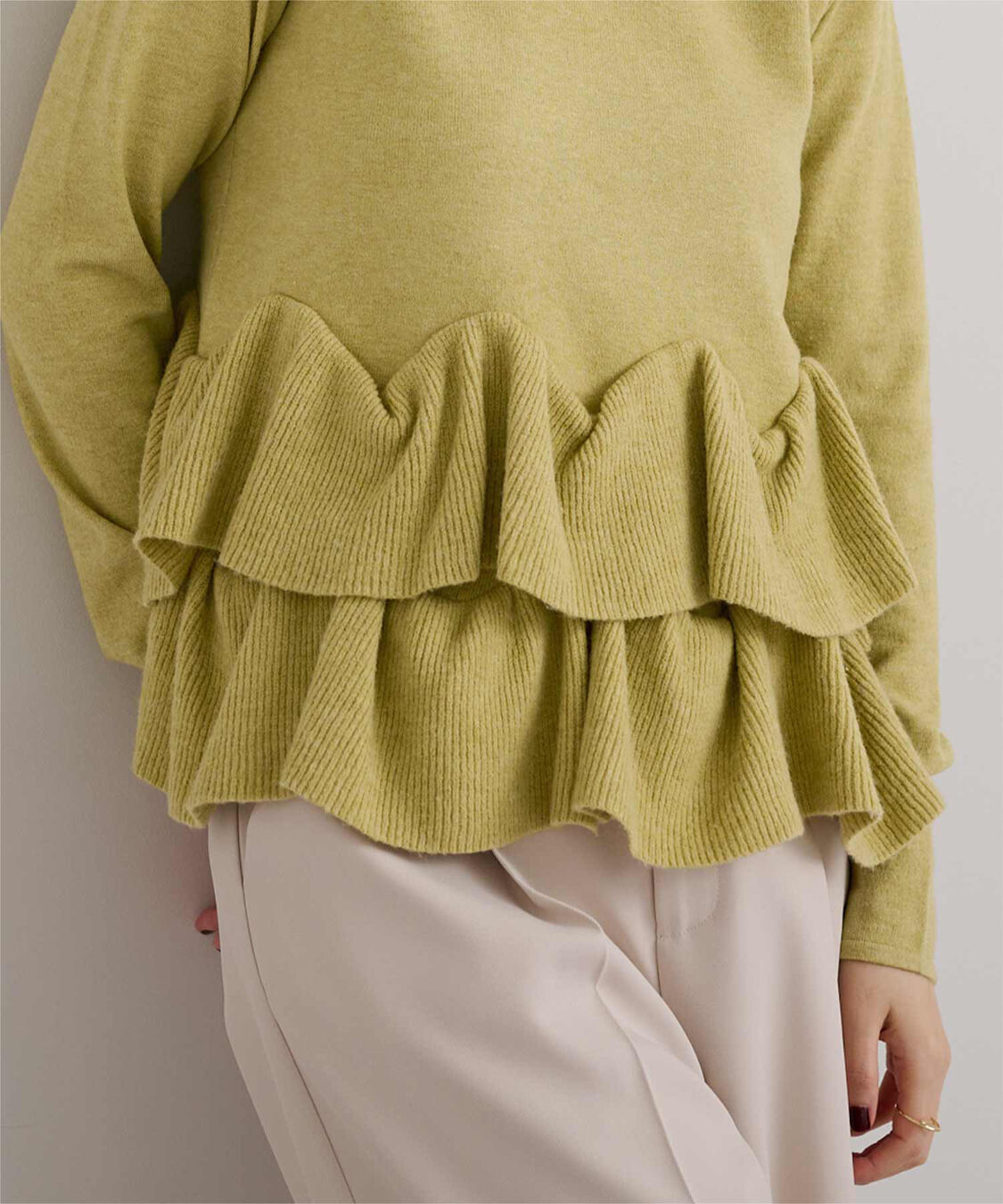 ur's「フリルヘムニット」|ニット・セーター|