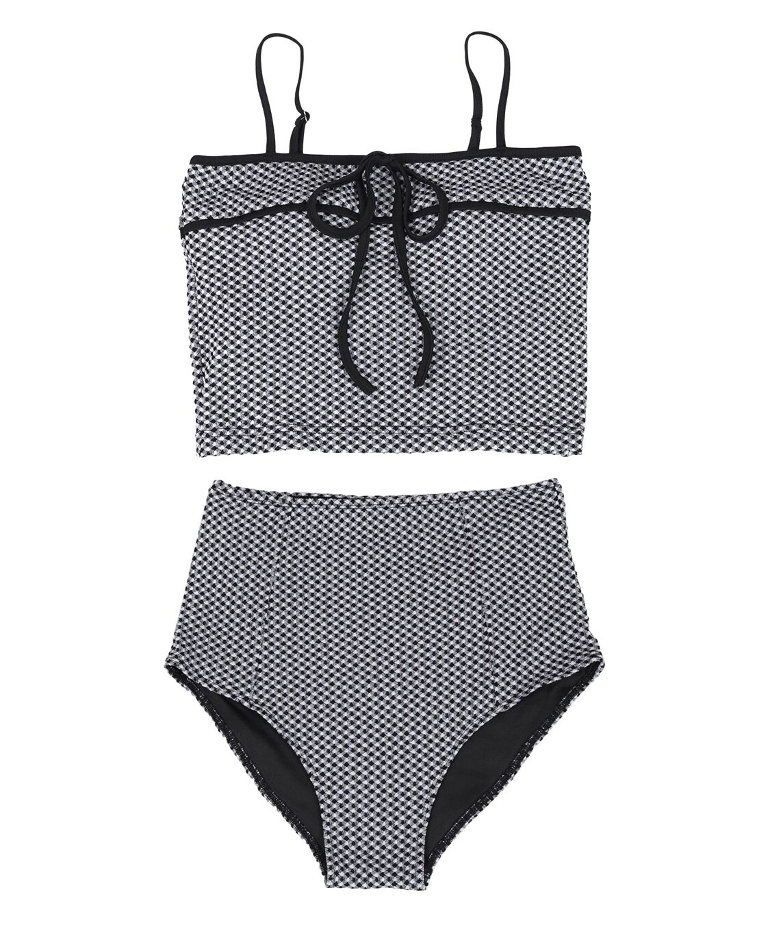 SEA DRESS「リボンデザインチェックジャガードビキニ/水着」|ビキニ|