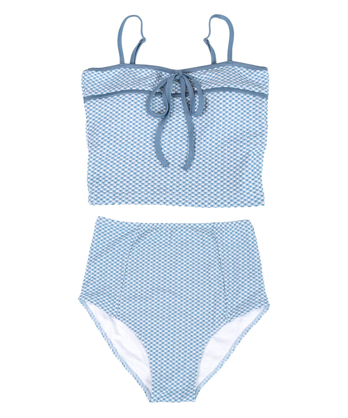 SEA DRESS「リボンデザインチェックジャガードビキニ/水着」|ビキニ|