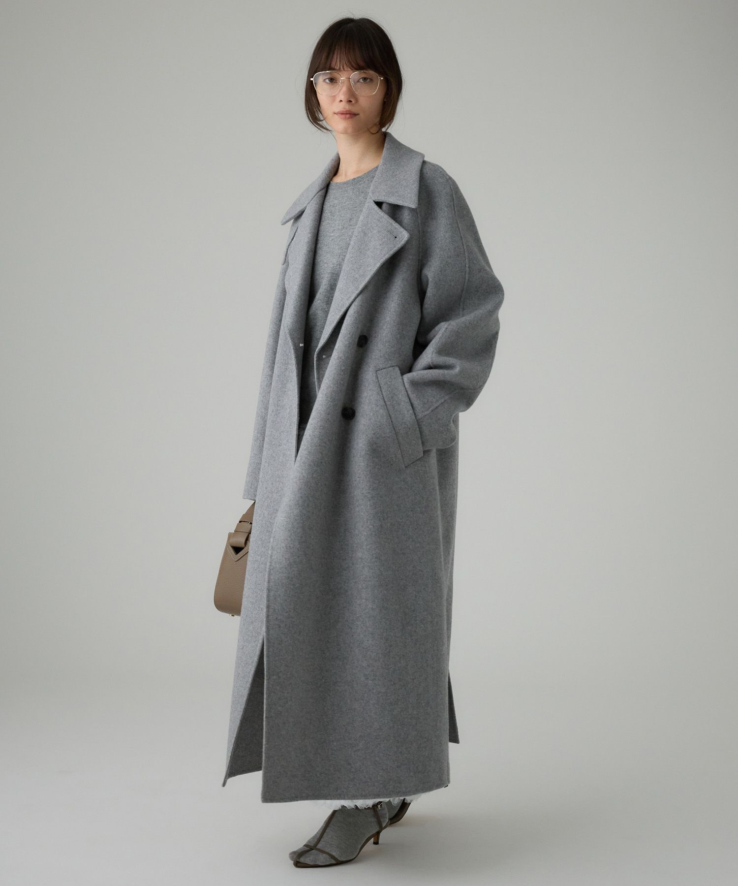  「リバーダブルロングコート」|ステンカラーコート|