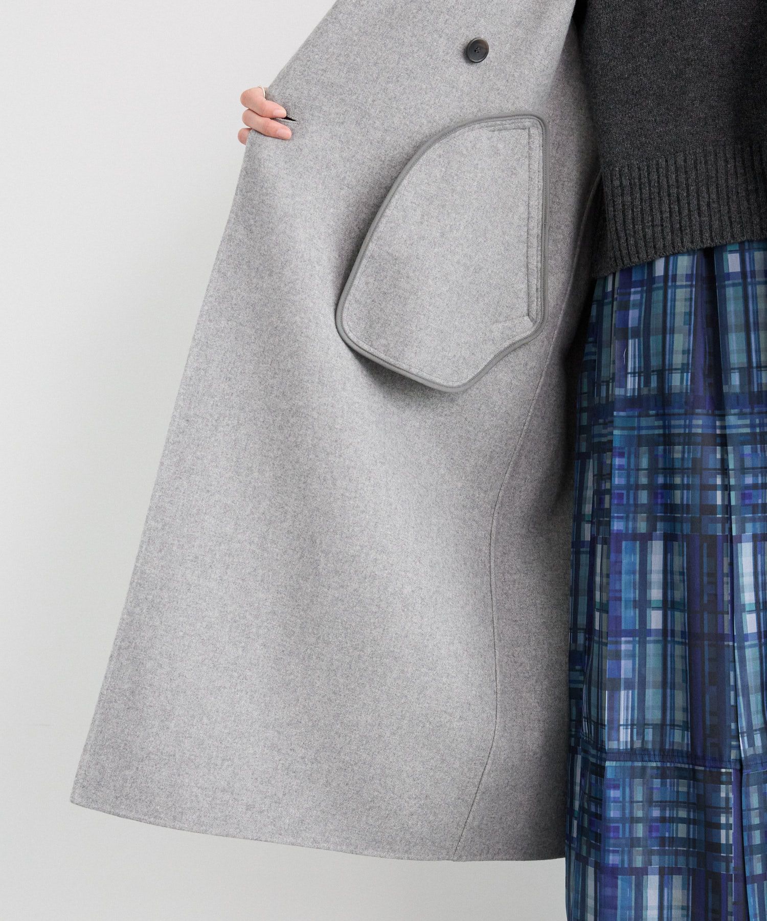  「リバーダブルロングコート」|ステンカラーコート|