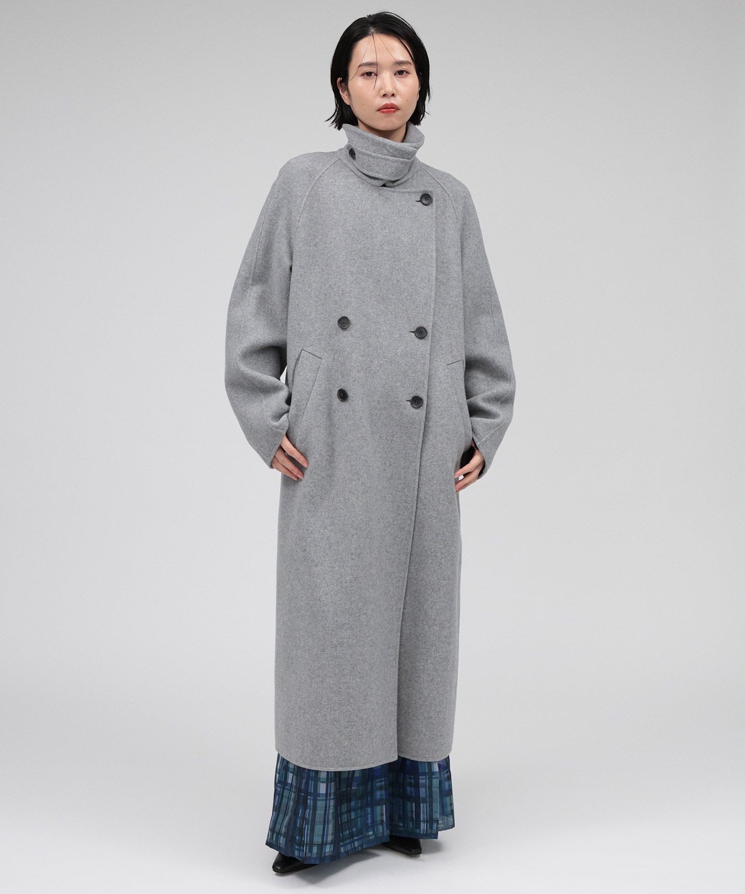  「リバーダブルロングコート」|ステンカラーコート|