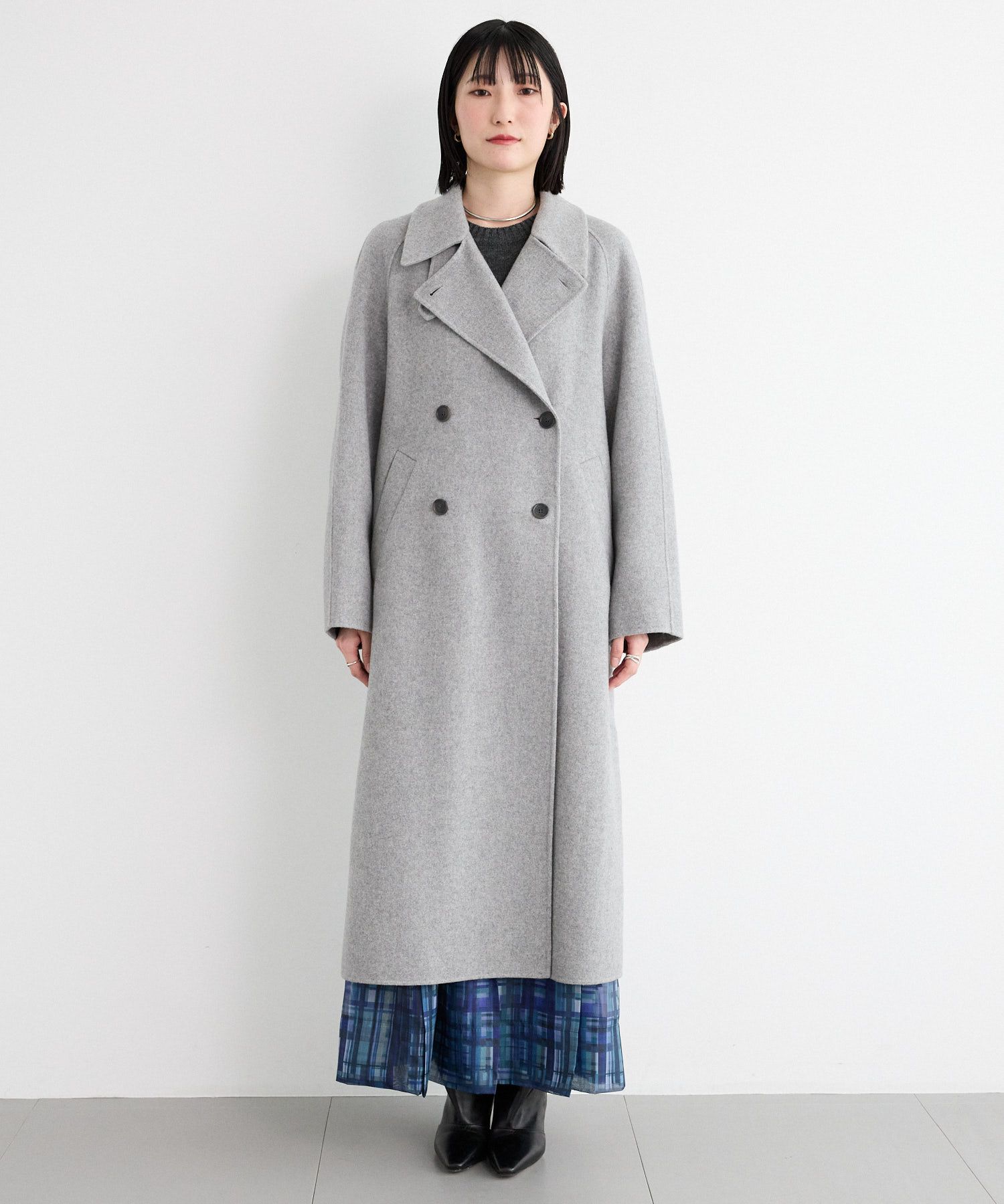  「リバーダブルロングコート」|ステンカラーコート|