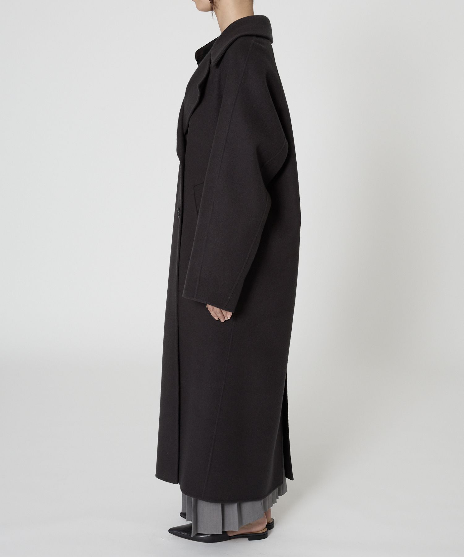  「リバーダブルロングコート」|ステンカラーコート|