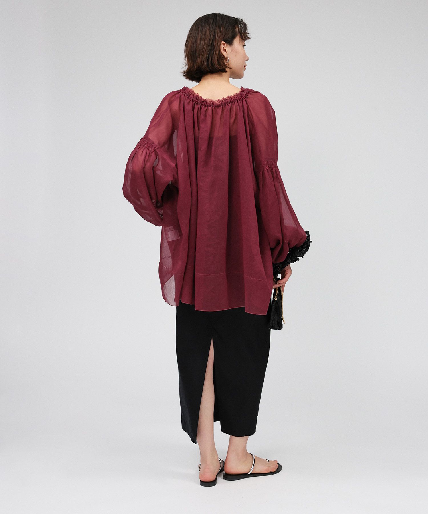 BABYLONE「2WAYオーガンジーブラウス」|シャツ・ブラウス|