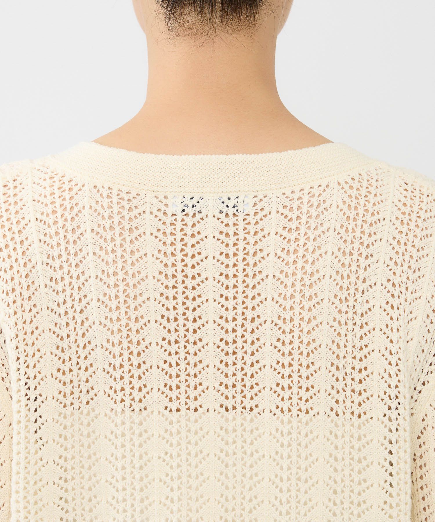 BABYLONE「レーシーニットプルオーバー」|ニット・セーター|