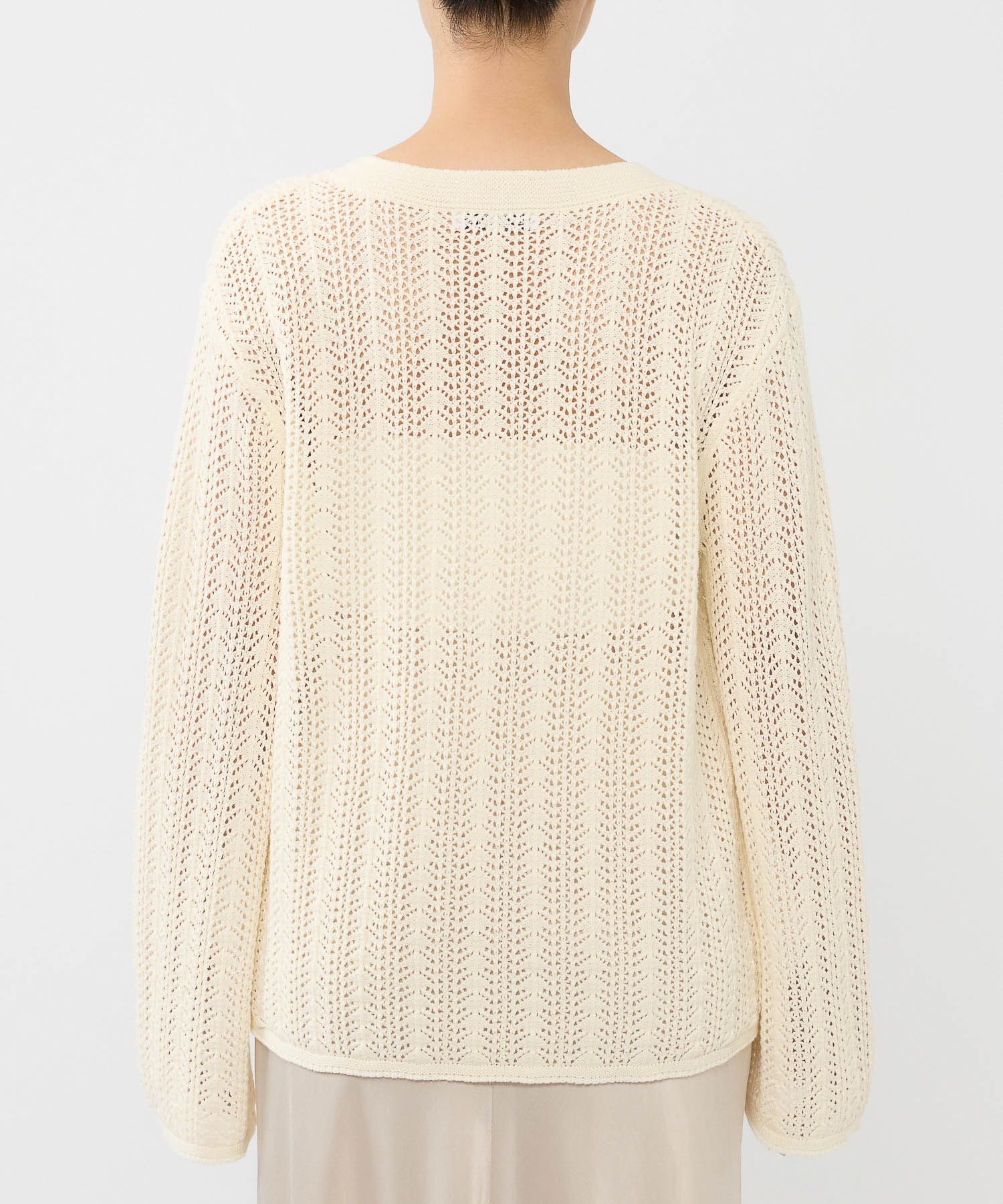 BABYLONE「レーシーニットプルオーバー」|ニット・セーター|