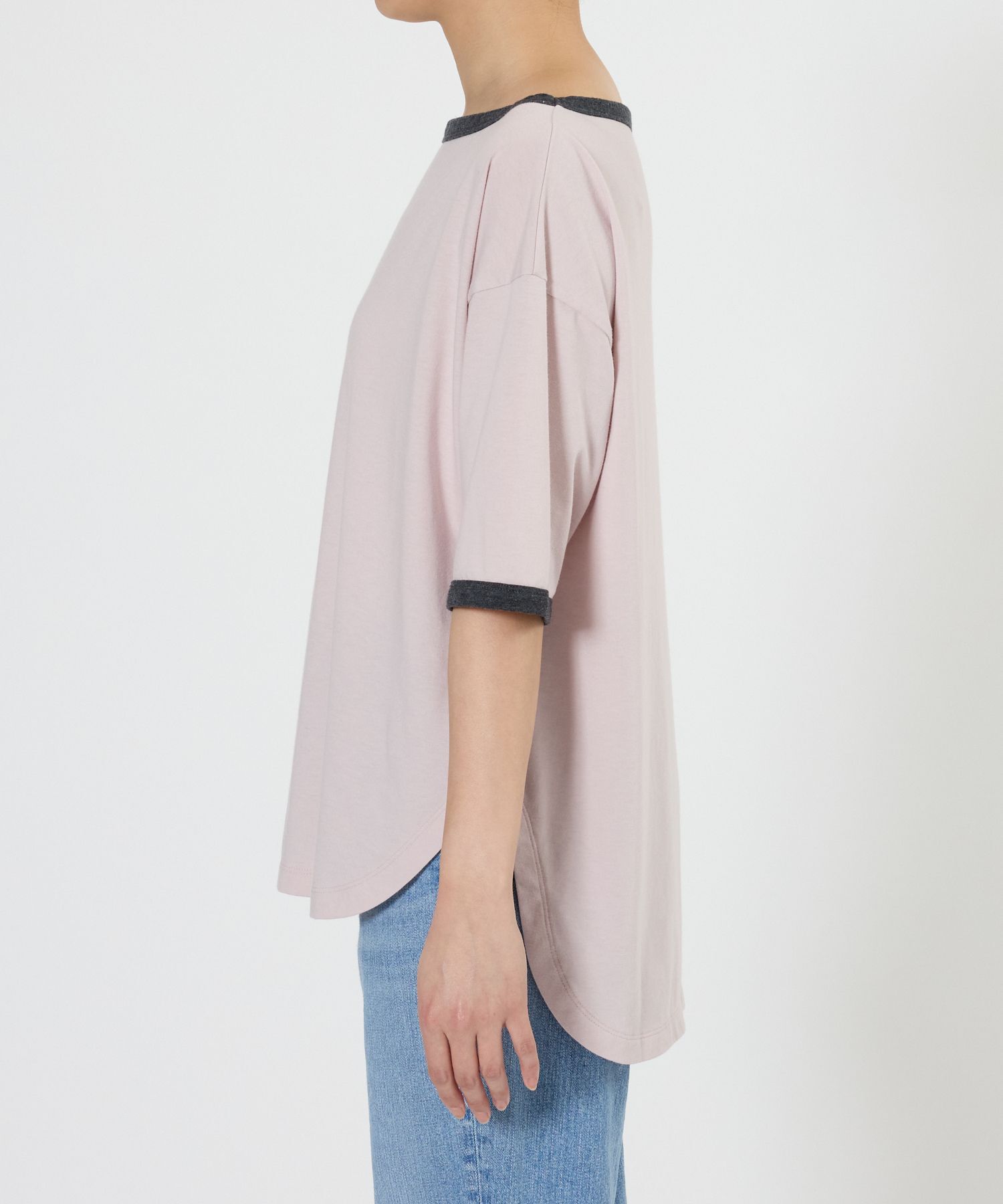 BABYLONE「バイカラーカットソー/マシンウォッシャブル」|Tシャツ・カットソー|