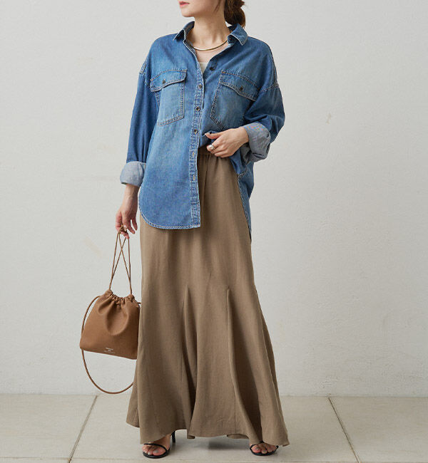  「セルロースマチ付きスカート」|スカート|