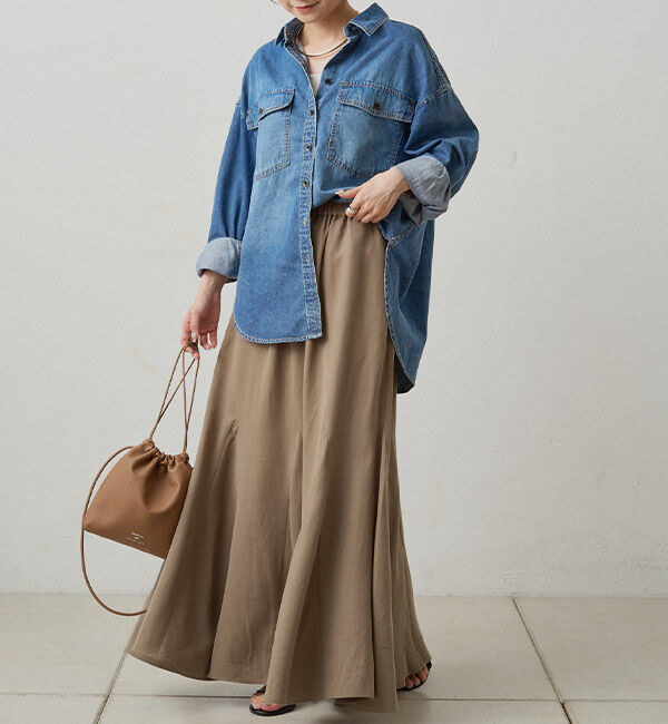  「セルロースマチ付きスカート」|スカート|