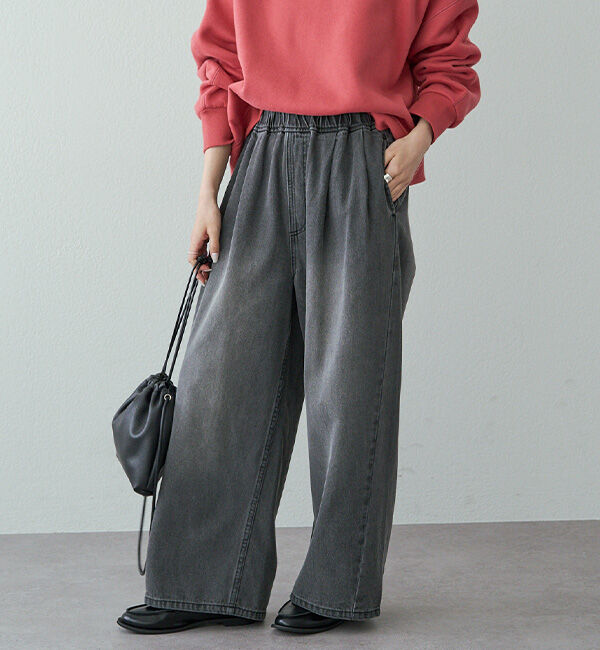  「ヴィンテージライクデニムイージーパンツ」|その他|