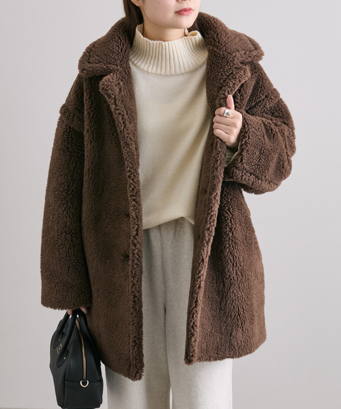  「【WEB限定/リバイバル】ステンカラーボアミドルコート」|その他|