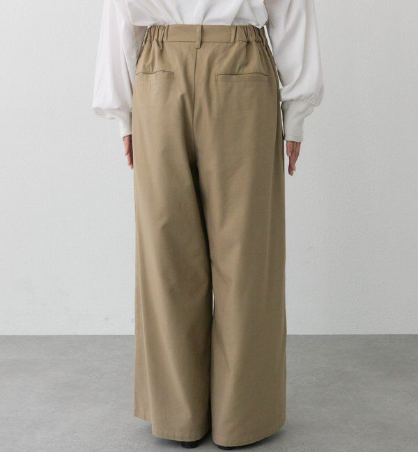  「コットンレーヨンツータックワイドパンツ」|その他|