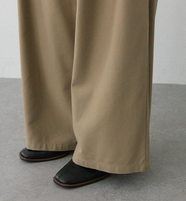  「コットンレーヨンツータックワイドパンツ」|その他|