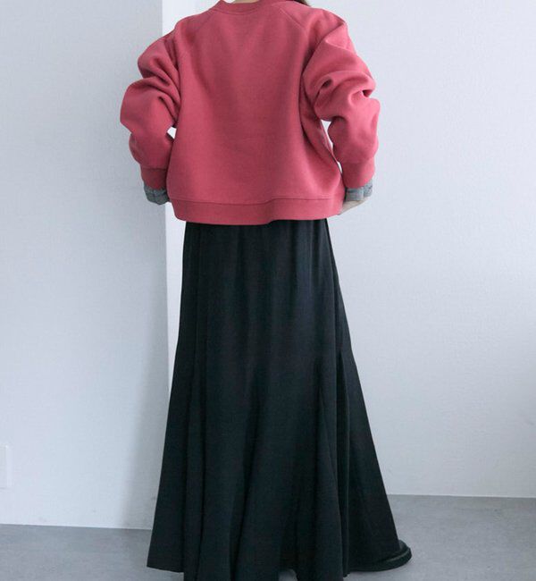  「シンプル裏起毛スウェットショートプルオーバー」|プルオーバー|